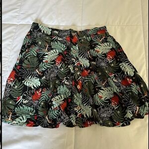 Her Universe Disney The Lion King Timon & Pumbaa Jungle Button-Front Skirt